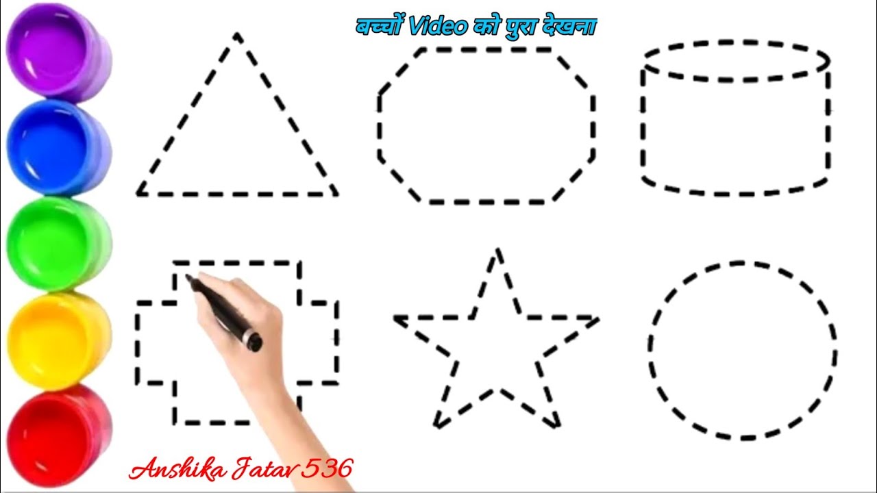 Draw Shapes With Magical Creaturs Challenge Shapes
