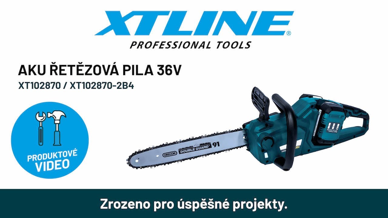XTLINE Aku řetězová pila 36 V (XT102870 / XT102870-2B4)