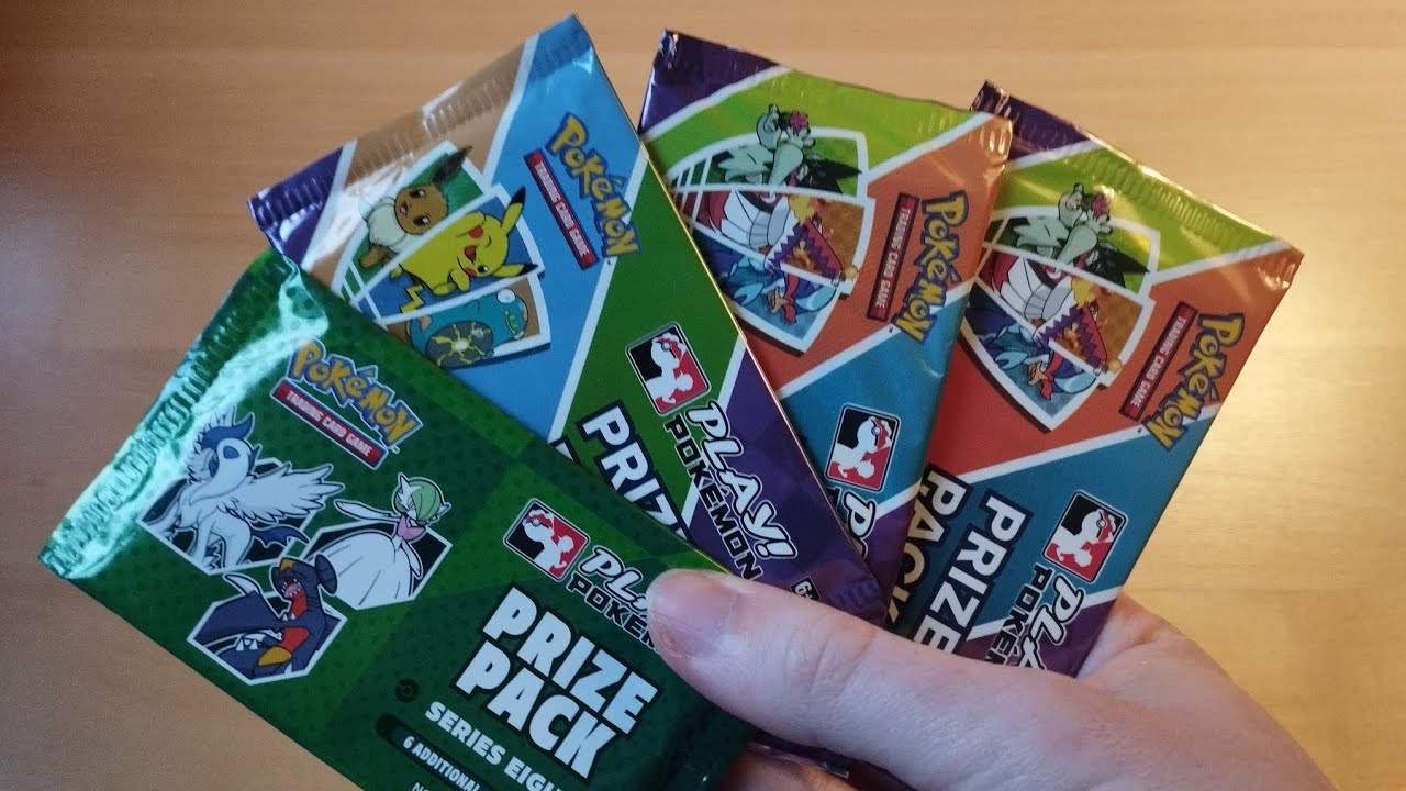4 prize packs Pokémon kaarten openen