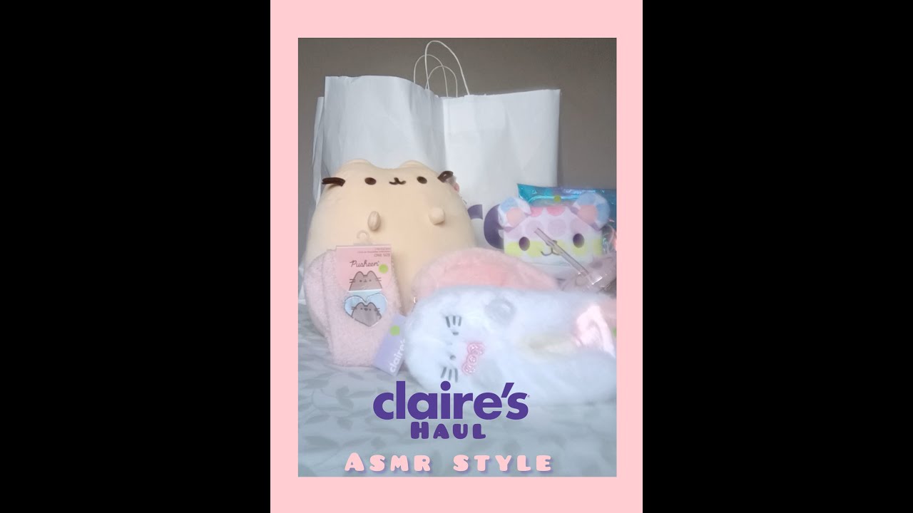 ASMR | LOFI Soft Spoken Claires Accessories Haul with tapping, scratching and letter tracing
