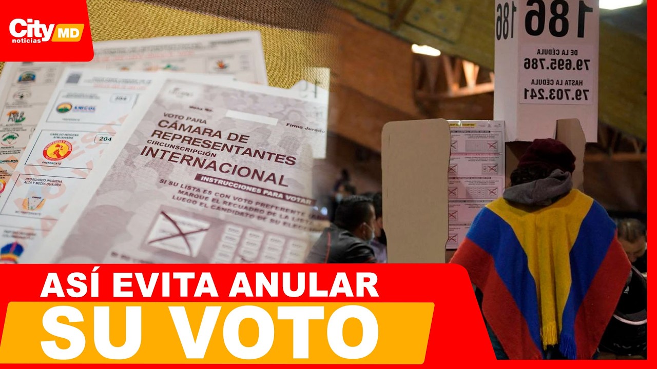 Registraduría explica paso a paso cómo votar el 8 de marzo sin anular el voto | CityTv