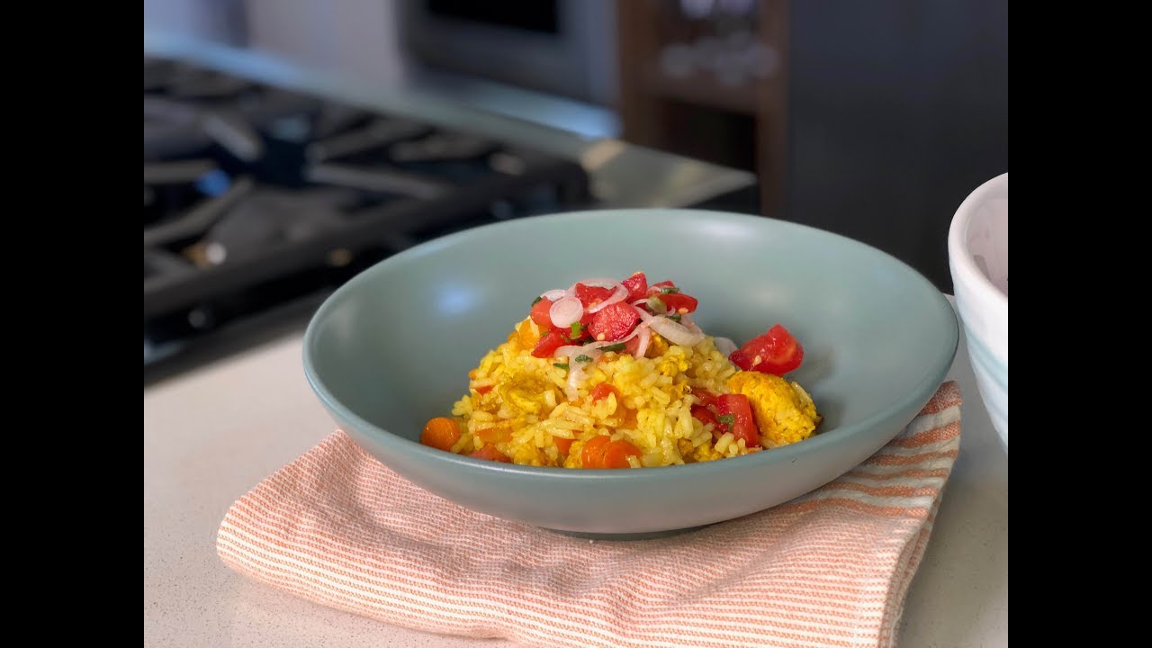 Arroz sefardí con pollo - Recetas fáciles con pollo - Easy chicken and rice recipe