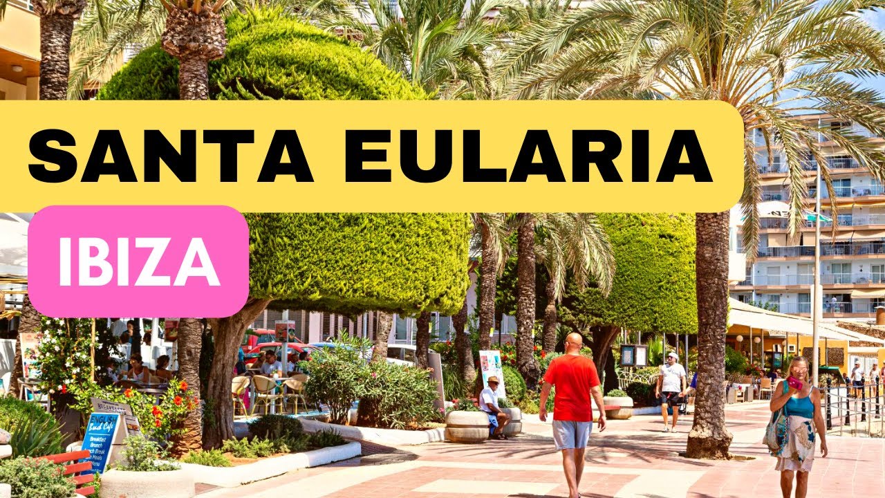 IBIZA: Santa Eularia Promenade - Walking Tour (4K Ultra HD)