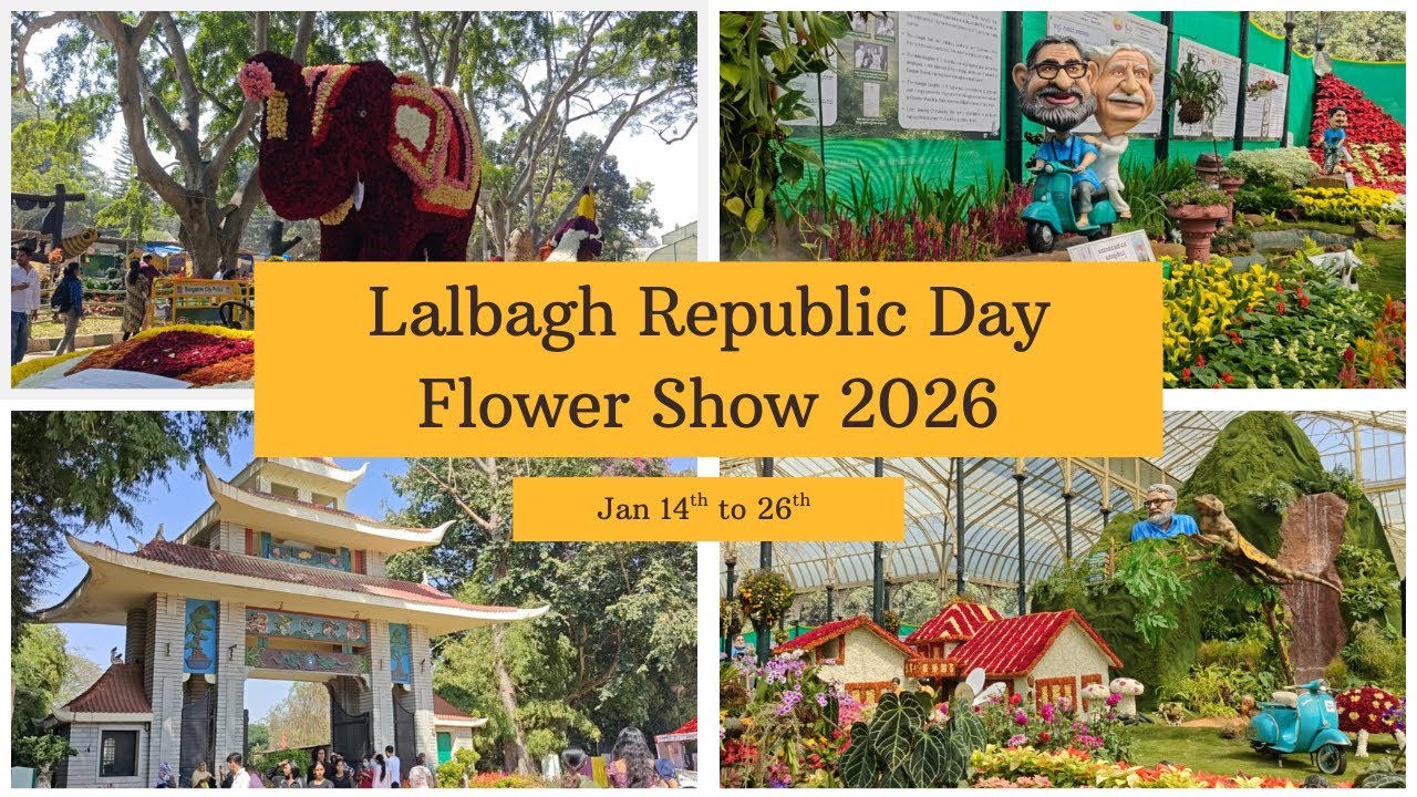 Lalbagh Flower Show 2026 | Republic Day Flower Show | Bengaluru