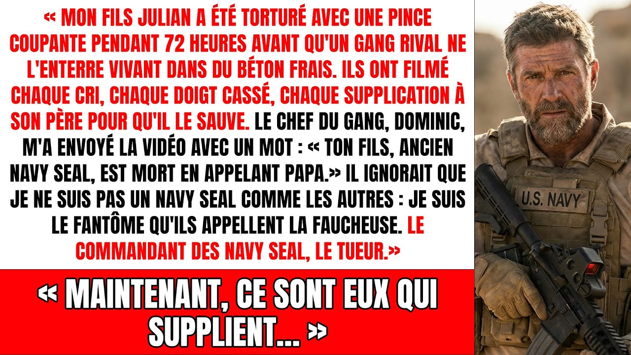 Gang rival a enterré mon fils vif en béton—Ils ignoraient que son père était commandant Navy SEAL.