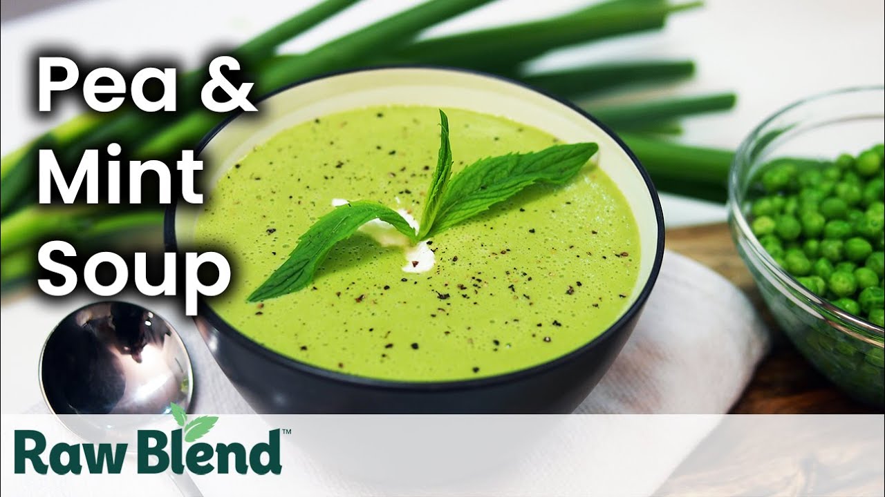 How to make Pea and Mint Hot Soup in a Vitamix Blender | Recipe Video