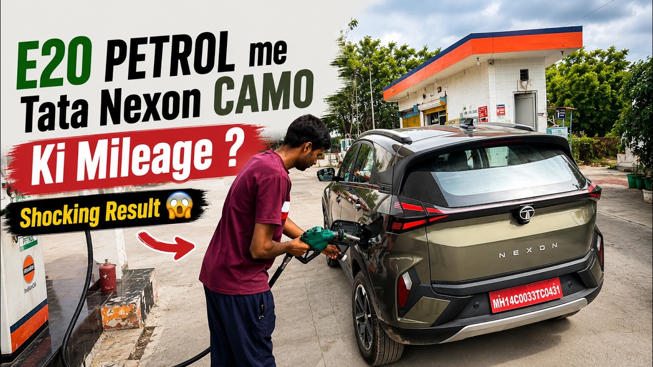 Tata Nexon Camo 1.2L Turbo E20 Petrol Mileage Test 😱 REAL Mileage Shock!
