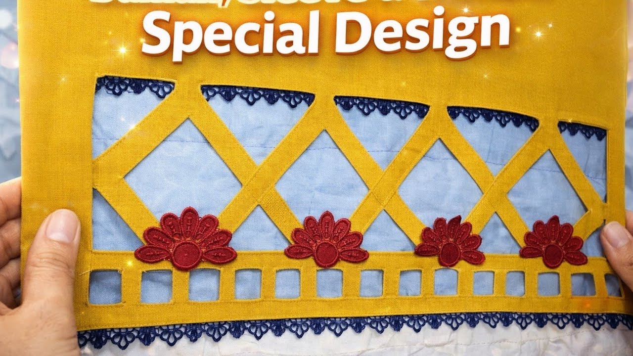 lace Daman Design Cutting and Stitching | Organza Daman Design Cutting and Stitching | Daman Design