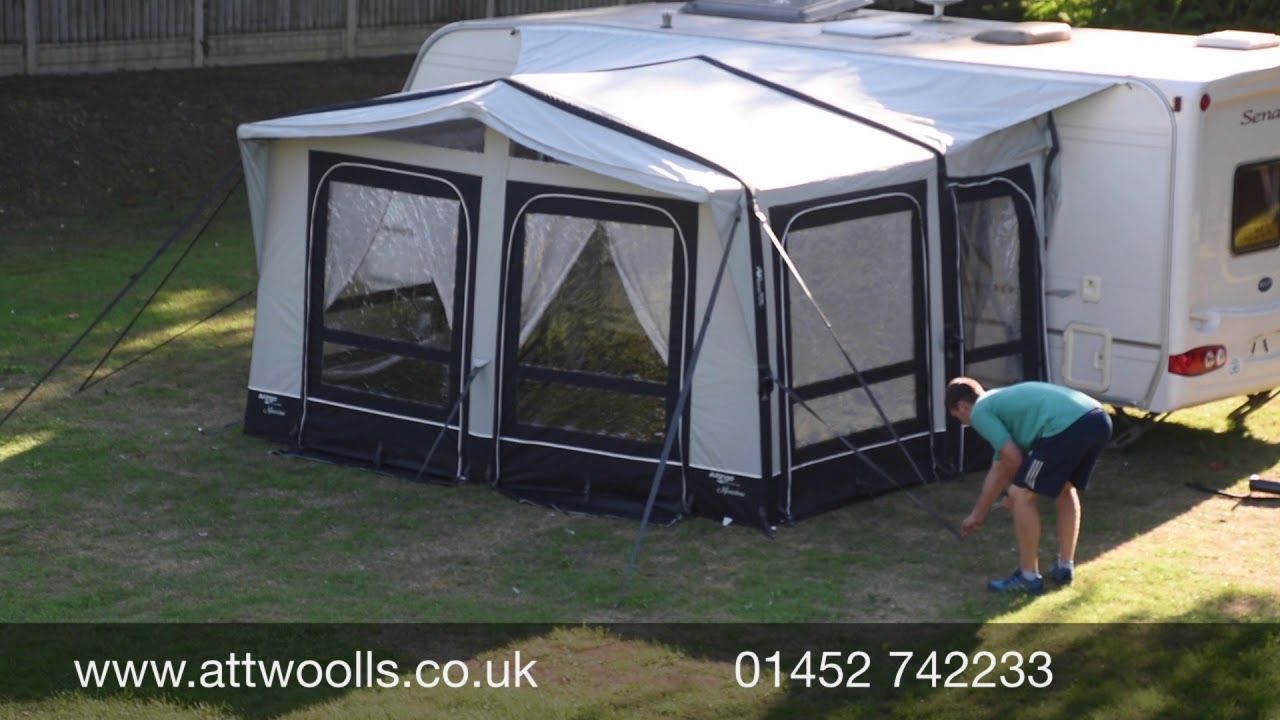 Vango Montelena Awning Pitching & Packing Video (Real Time)