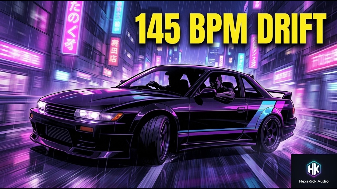 Drift Phonk 145 BPM | Anime Night Highway Beats – HexaKick Audio