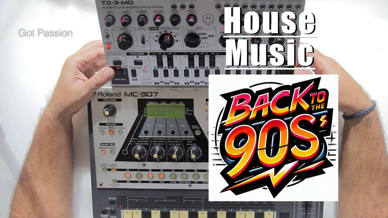 Behringer TD3 MO, Roland Groovebox MC307, Back to the 90s House Music