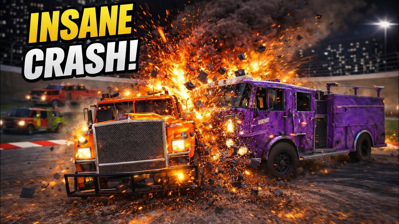 Demolition Derby 3 – Explosive Head-On Crash in Arena Showdown! 💥🔥