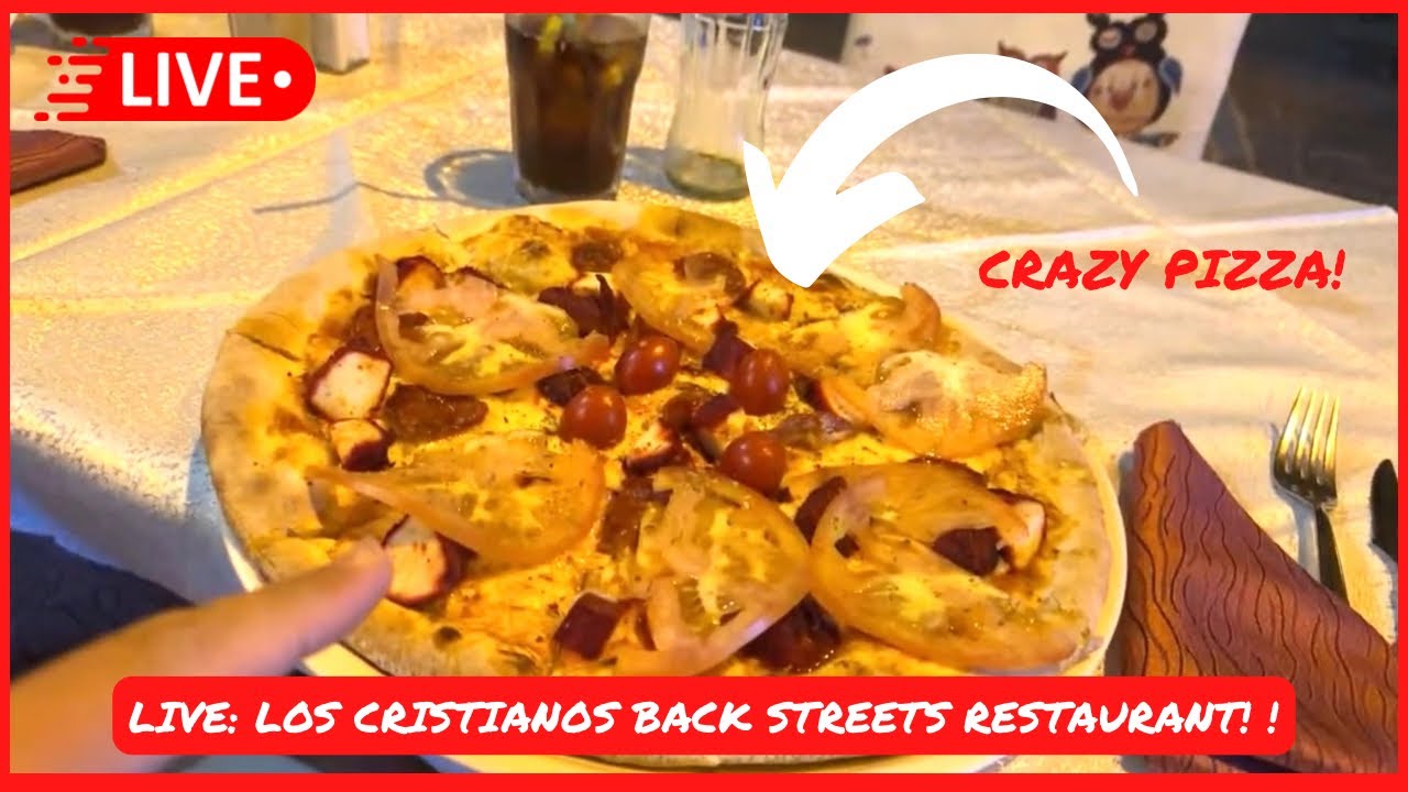 🔴LIVE: Los Cristianos BACK STREETS RESTAURANT! Festival & Beachfront in Tenerife 🤩