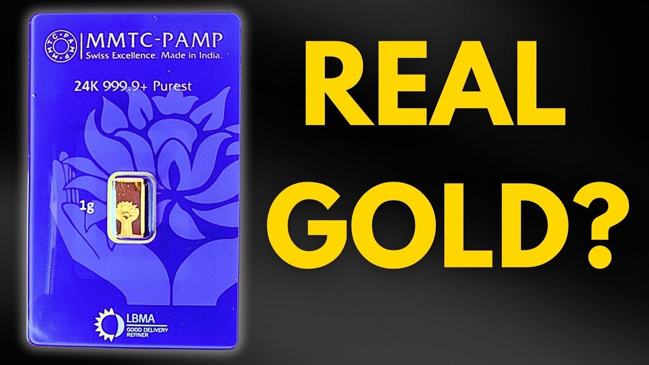 MMTC PAMP Gold Coin Purity Test 🔥 Real or Fake 24k Gold?