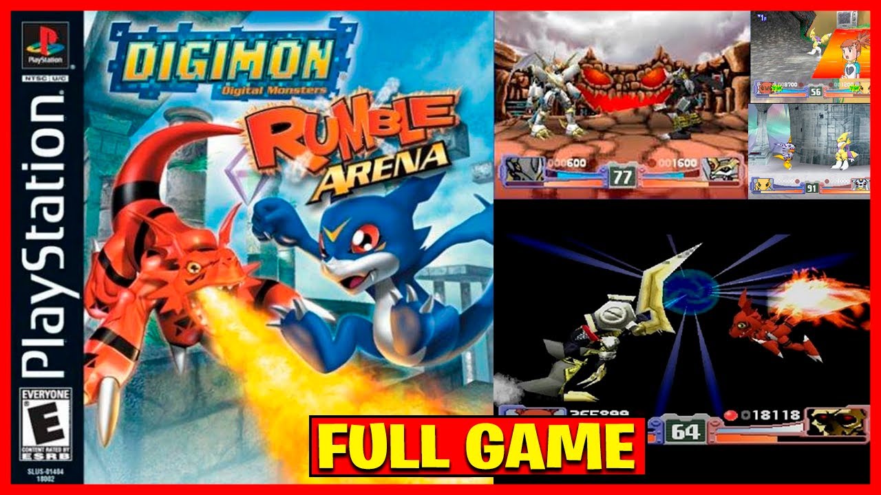 Digimon Rumble Arena &mdash; PS1 Gameplay [100%] [All Digimon]