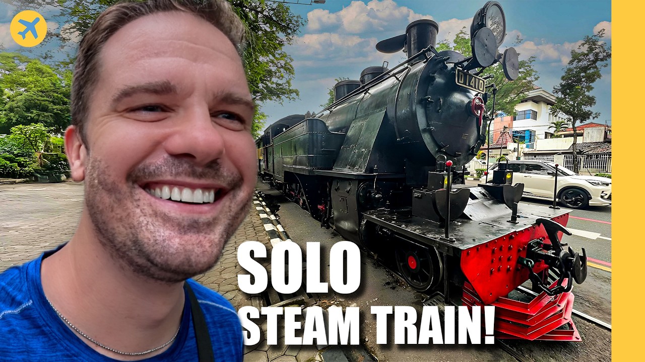 Riding Indonesia's Last Street-Running Steam Train!