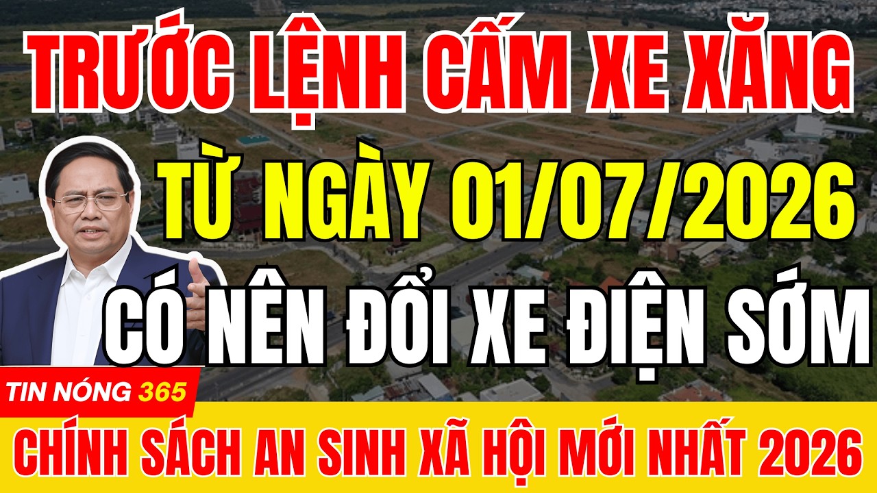 TRƯỚC LỆNH CẤM XE XĂNG TỪ 1/7/2026 : NGƯỜI DÂN HƯỞNG LỢI GÌ KHI ĐỔI XE ĐIỆN SỚM  #tintuc  #xedien