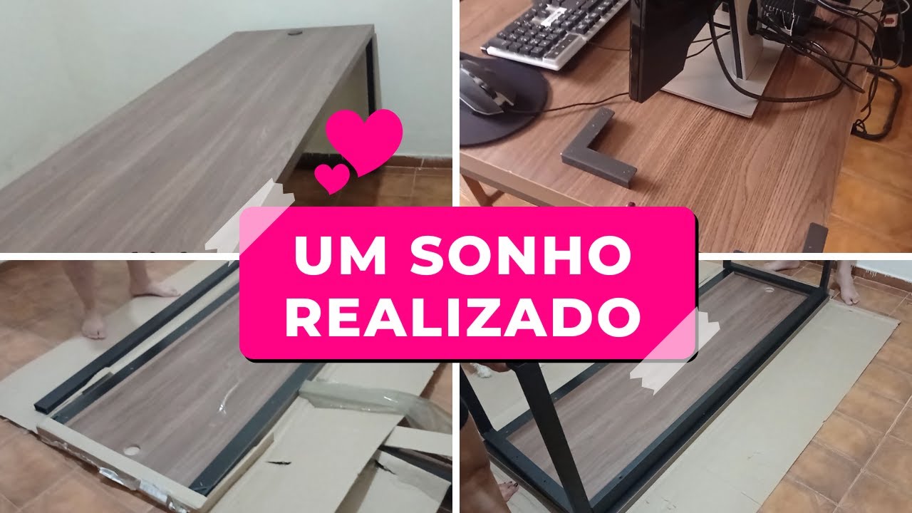 ♡ Mesa de Escritório Munique kappesberg 1,90m - MONTAGEM
