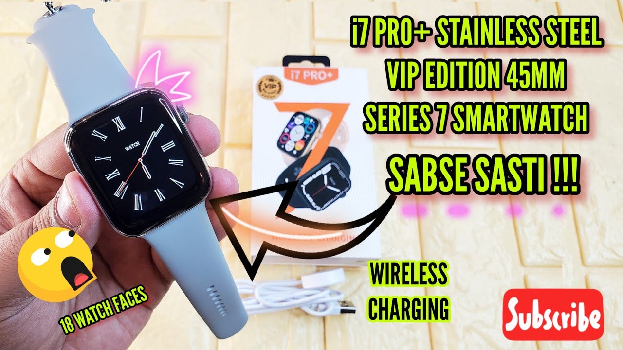 i7 Pro+ Series 7 Smartwatch | i7 Pro Plus Vip Stainless Steel Smartwatch Full Review