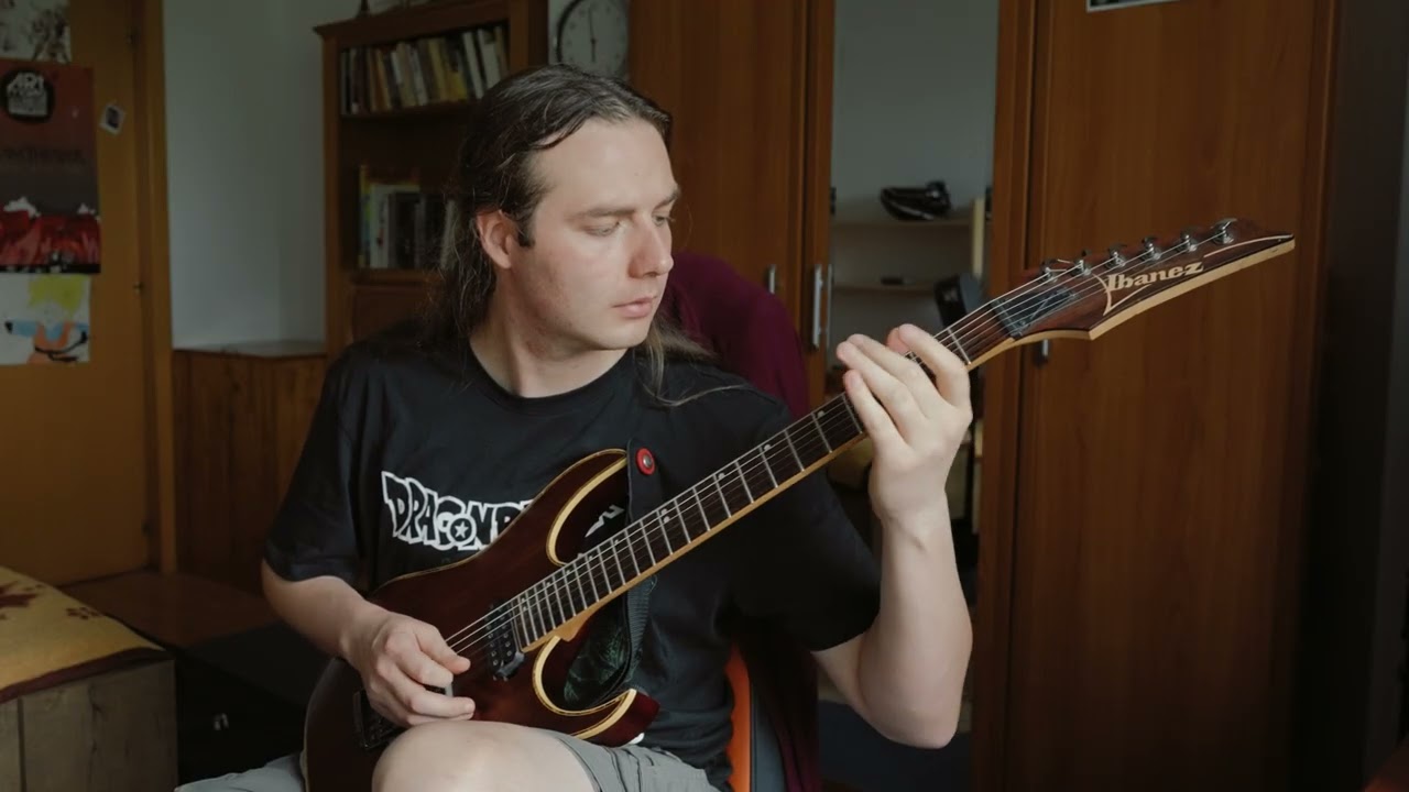 Dream Theater - Under a Glass Moon (guitar cover, one take) 