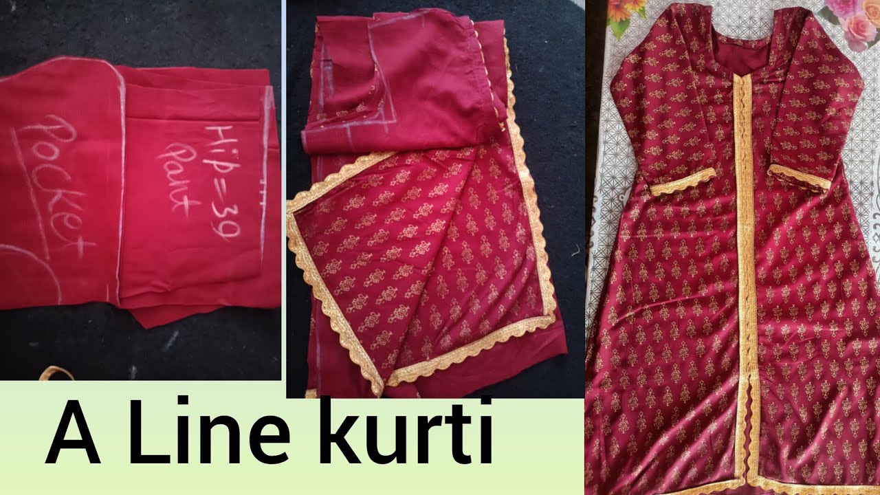 A Line kurti cutting & stitching step by step ❤️ specially for Bigners ❤️#stitchbytanu #fashion #diy