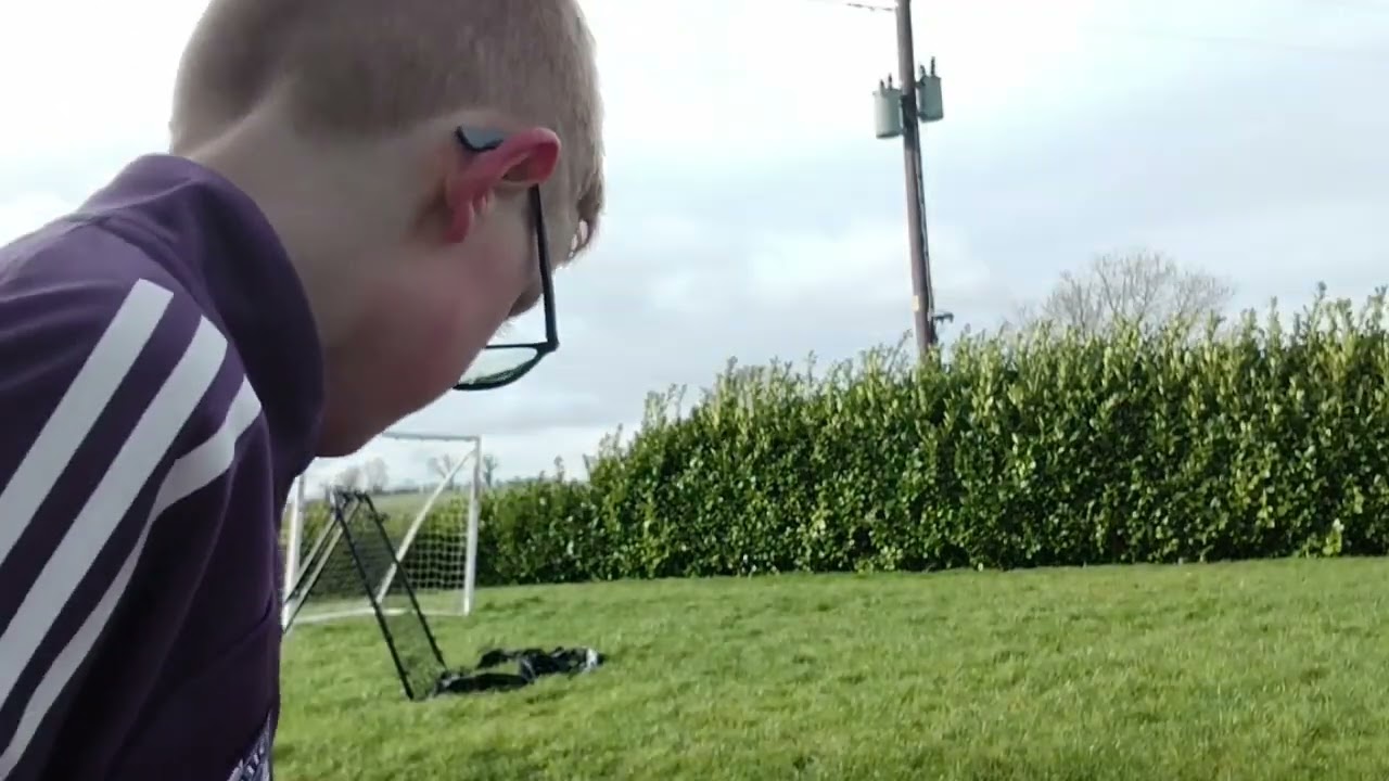 Football skills practice.