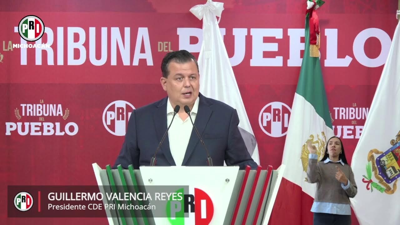 Rueda de Prensa desde el CDE del PRI en Morelia, Michoacán 06 de Enero de 2026.