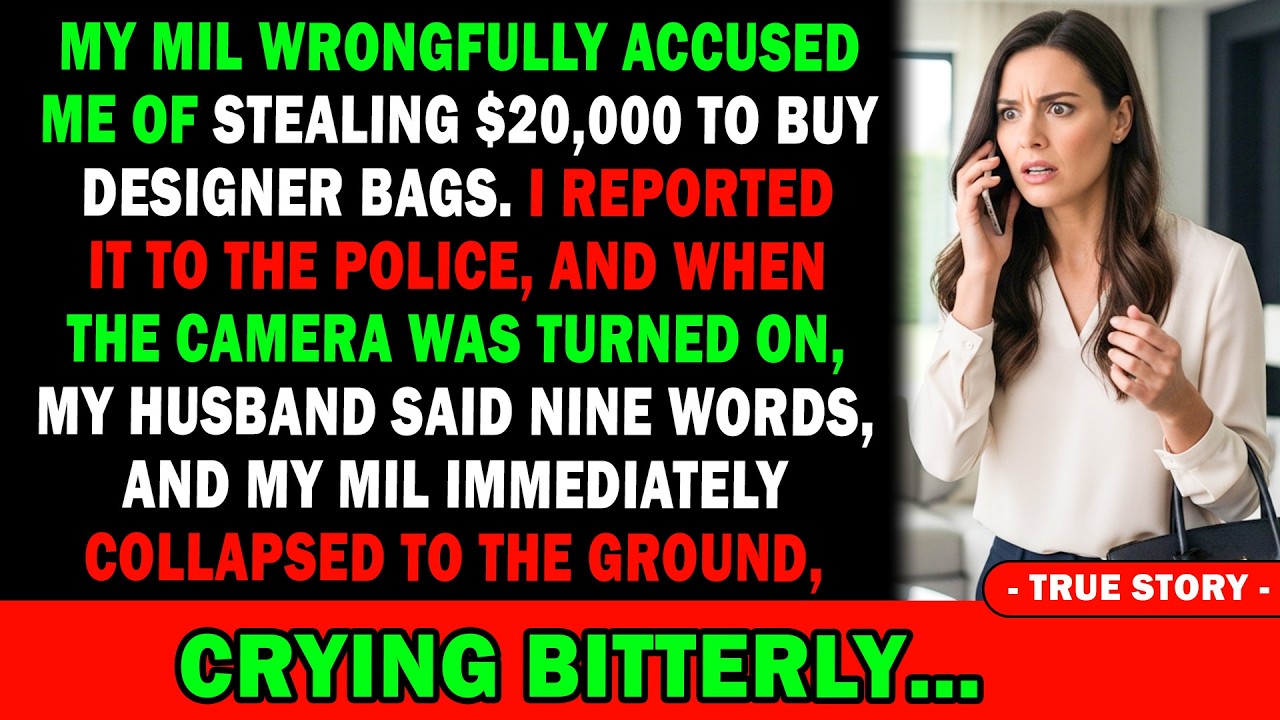 😡My Mil Accused Me Of Stealing $20,000 For A Bag.👮‍♂️🚨i Reported It To The Police And Camera Turn...