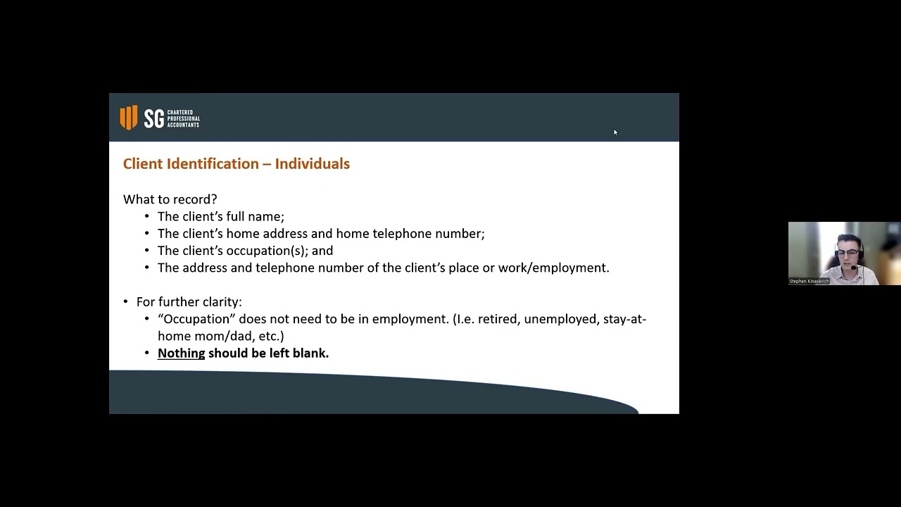 Client Identification and Verification Rules