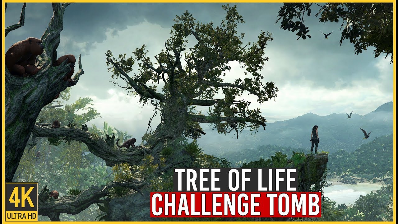 Shadow of the Tomb Raider - Tree of Life Challenge Tomb Walkthrough (4K 60fps)