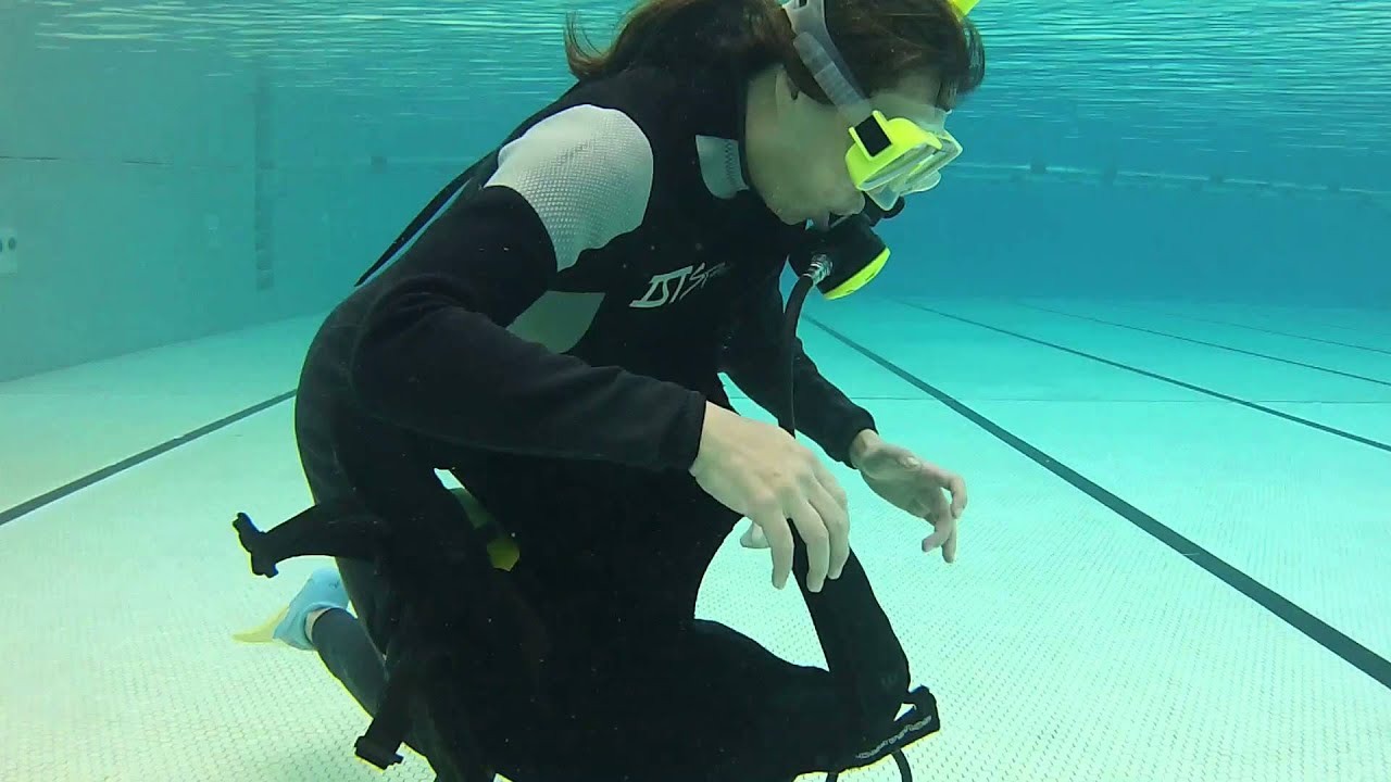 Rookie life guard training scuba bail out and bail in.