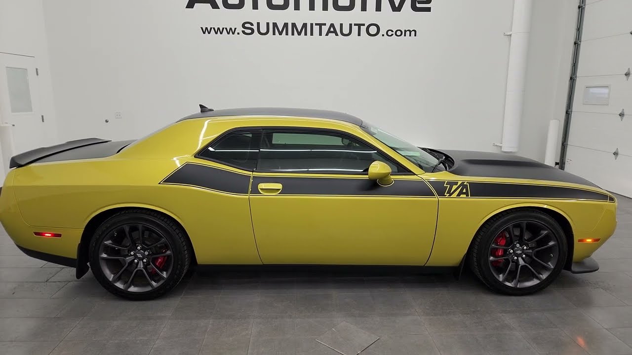 GOLDRUSH! 2021 CHALLENGER R/T T/A 6 SPEED MANUAL 4K WALKAROUND 23T149B SOLD!