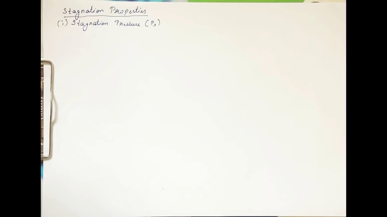 Compressible flows - 7 stagnation pressures