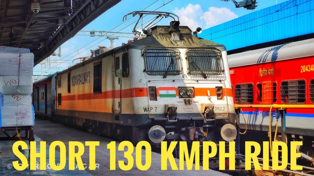 Cracking 130 kph Run | Onboard 12956 Jaipur - Mumbai Central SF | Sawai Madhopur to Bhawani Mandi