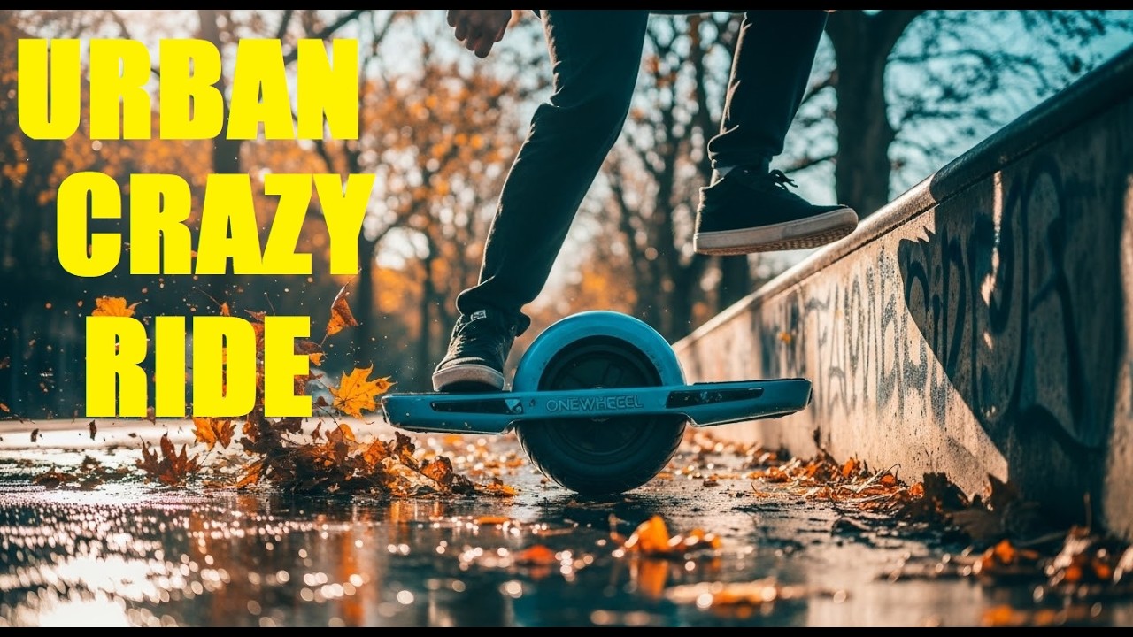 Onewheel Parkour Through the Olsztyn Central Park and Old Town (Crazy Lines!)