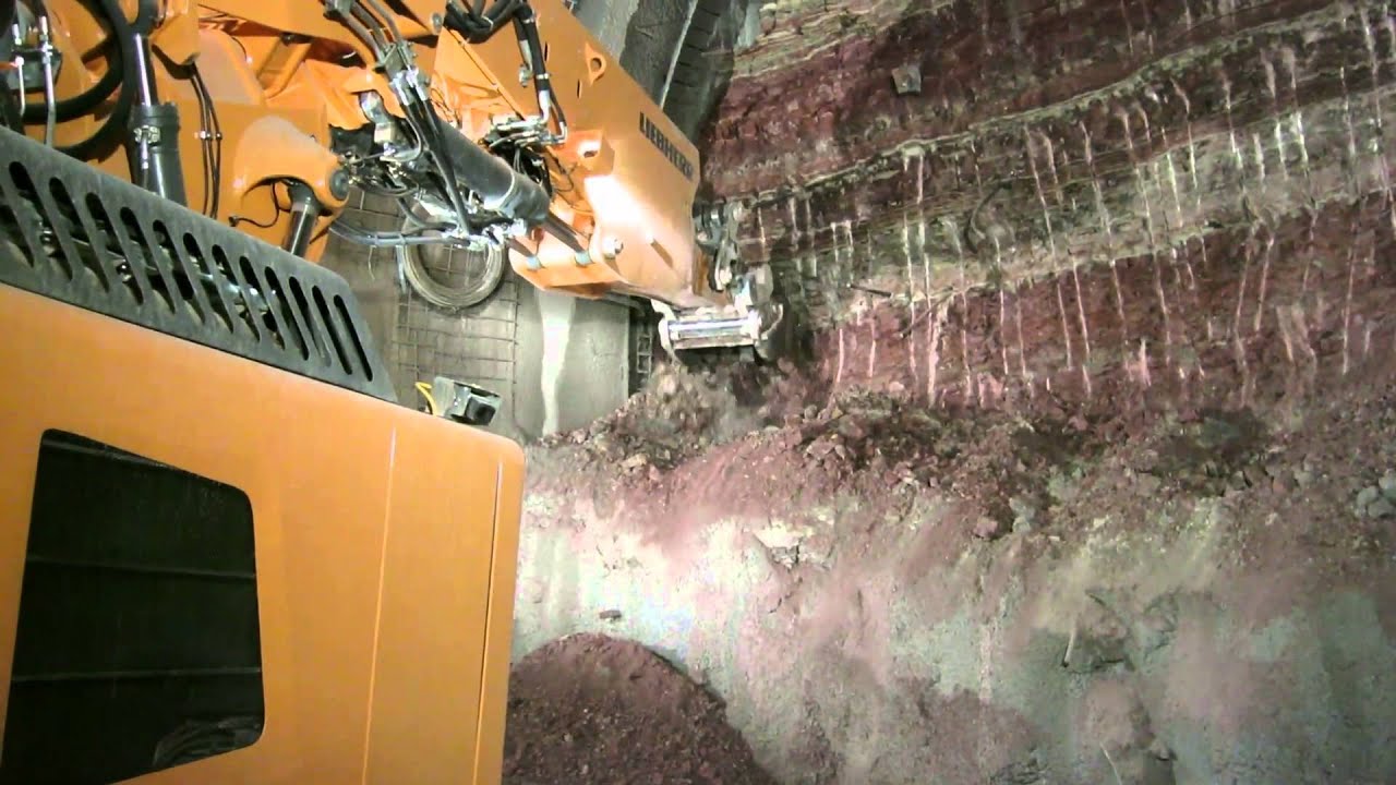 ATC Test Tunnelbagger Liebherr R950 Prototyp 27 01 2015
