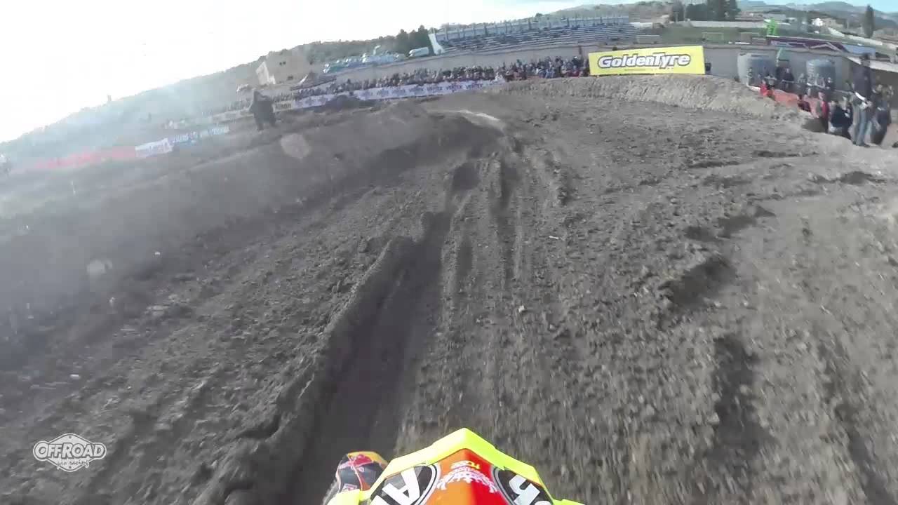 Tony Cairoli OnBoard GoPro Lap INTMX #2 Noto Sicilia 2014