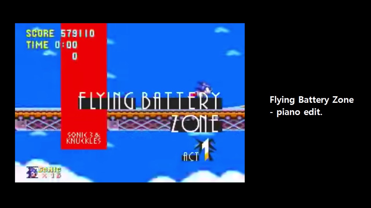 (Sonic the Hedgehog 3) Flying Battery Zone - piano edit.