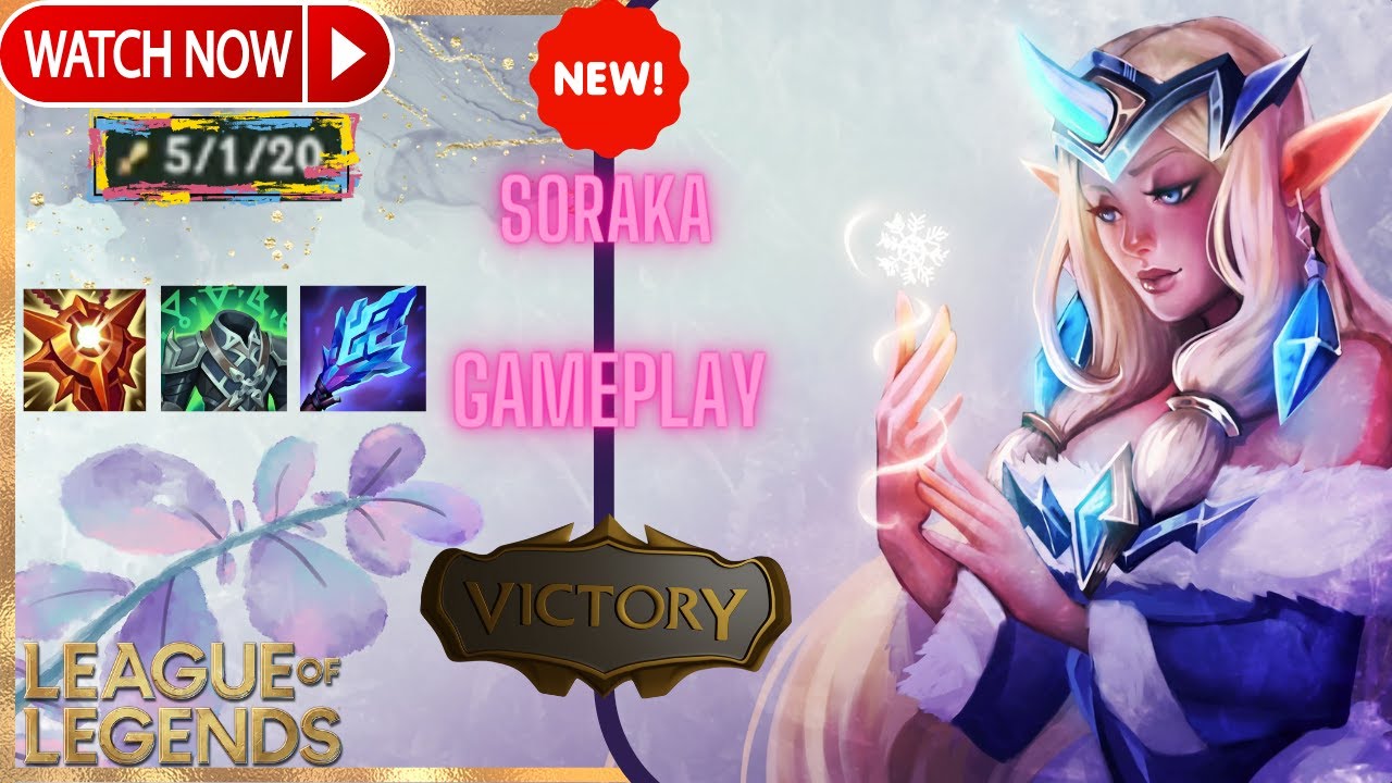 The Best Soraka Gameplay Season 12 - League of Support