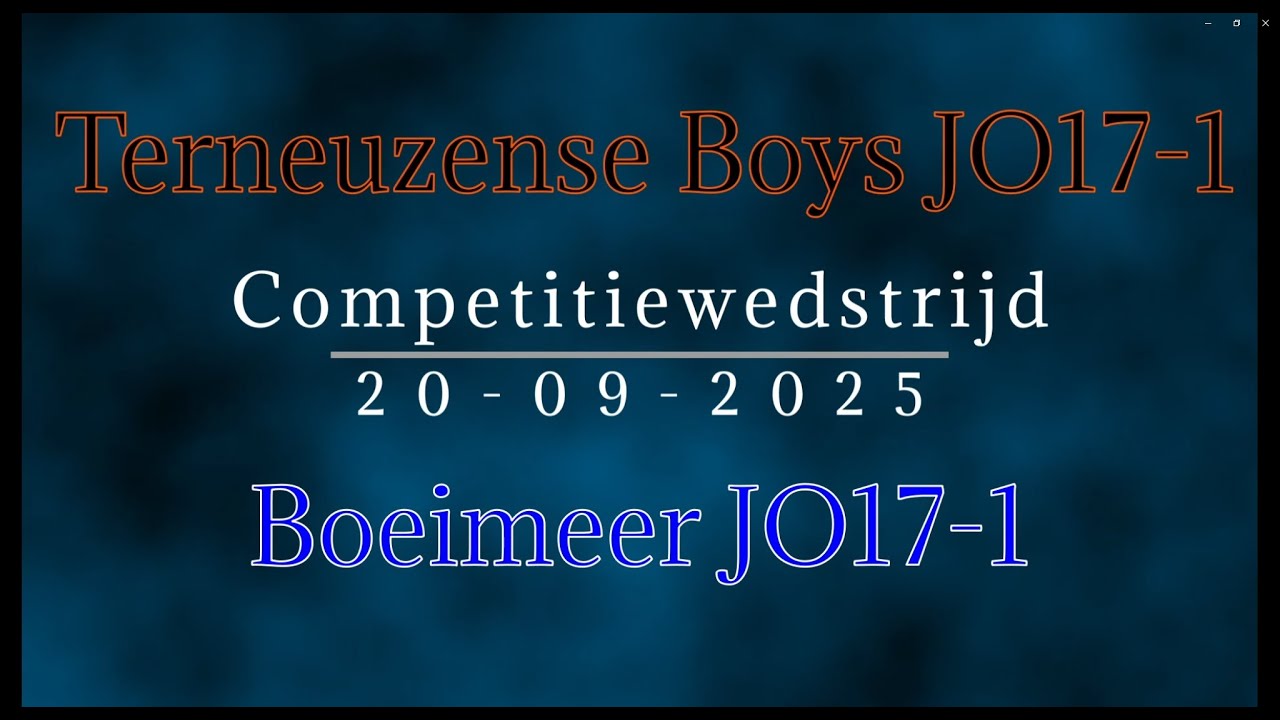 Terneuzense Boys JO17-1 - Boeimeer JO17-1  -  1-1.