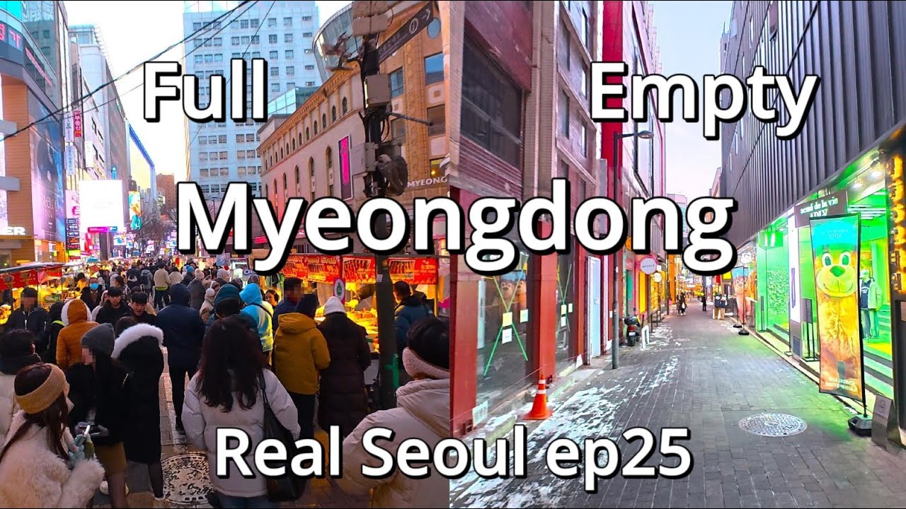 명동의 두얼굴 4KㅣASMRㅣNOISEㅣThe Two Faces of Myeongdong