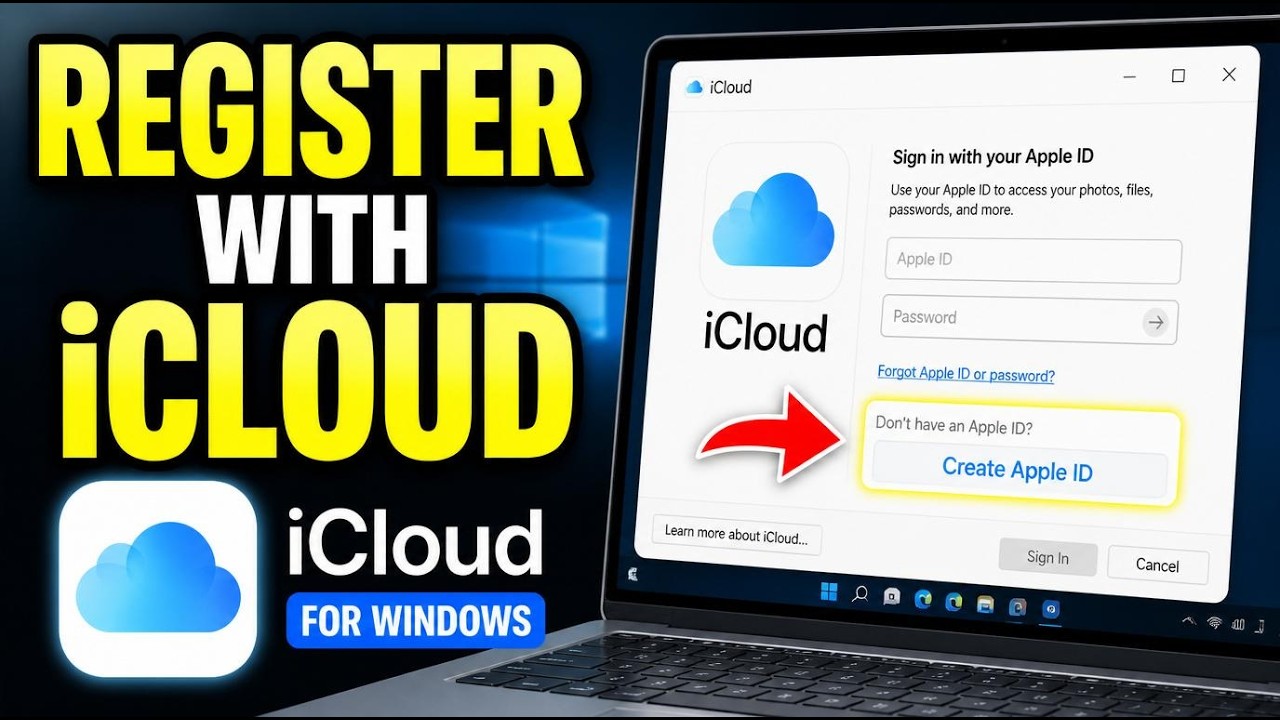 How to register with iCloud for Windows - Easy Tutorial