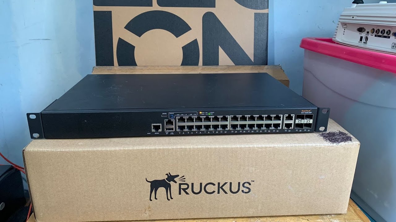 Rukcus icx 7150 24p, dijual switch ruckus icx 7150-24 p