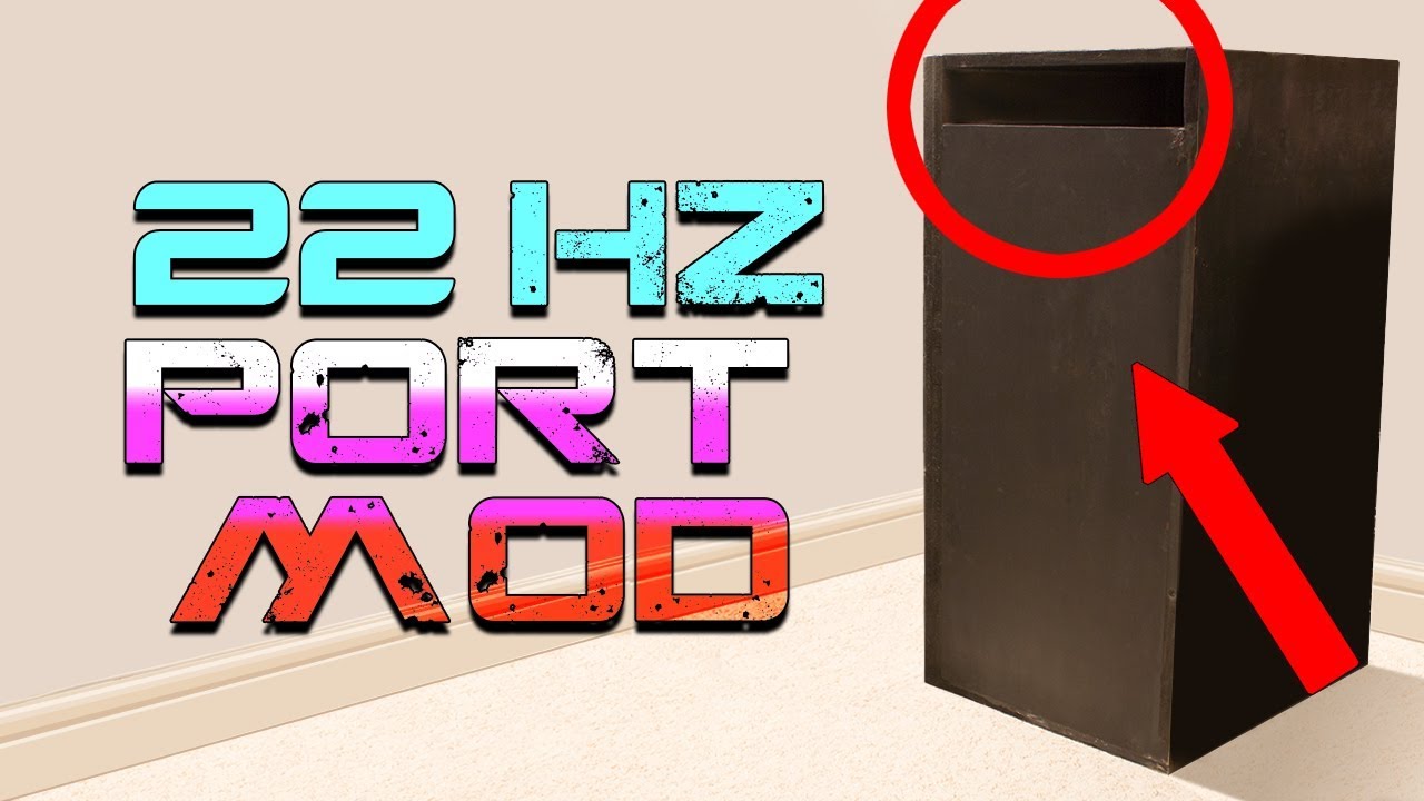 Tuning Subwoofer Box To Hit Lower! - 22Hz Bass Port