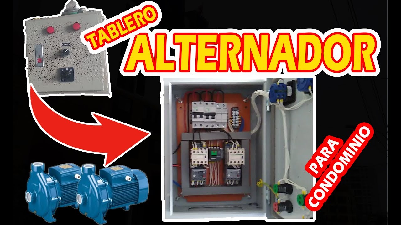 Tablero ALTERNADOR de bombas 😁 V. 2.0. INSTALACIÓN ⚡ y FUNCIONAMIENTO❗❗❗