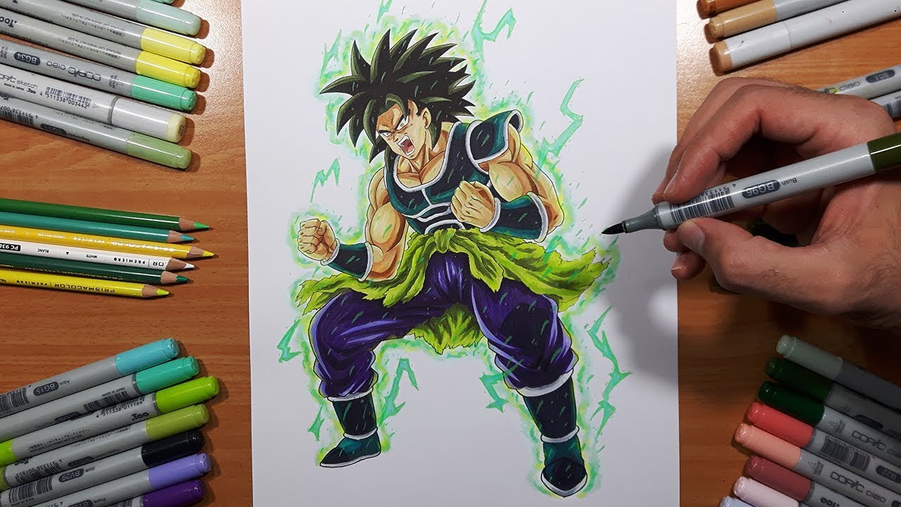 Drawing BROLY From the Upcoming Dragon Ball Super Movie - Broly!
