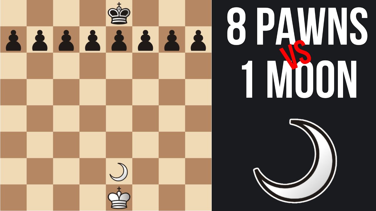 When THE MOON enters the board║ Fairy Chess 20