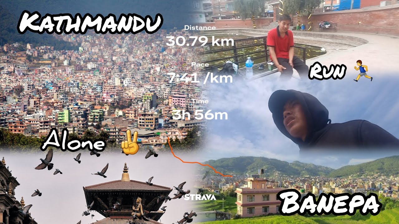 ||Kathmandu → Bharatpur → Banepa 🏃‍♂️ Solo Running Challenge😱|K bhayo ta yatra ma 🤗|| #fyp #SoloRun