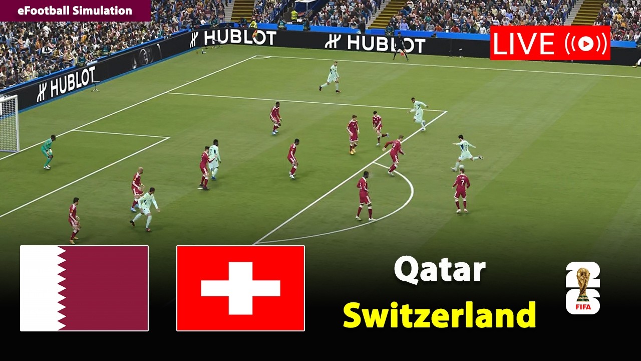 🔴Qatar vs Switzerland | FIFA World Cup 2026 | eFootball PES21 Simulation