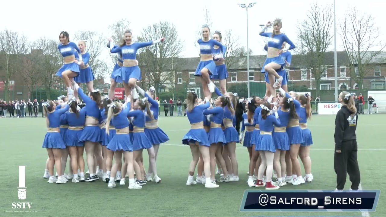Varsity Cheer: Salford Sirens performance in Chester